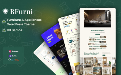 BFurni - WooCommerce WordPress-tema för inredning och dekor