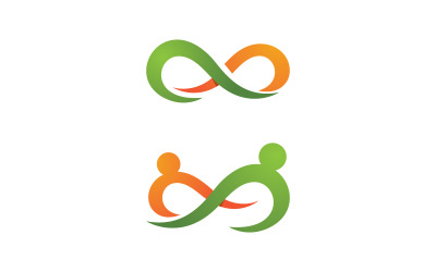 Дизайн логотипу Infinity Vector Icon Illustration шаблону дизайну v.9