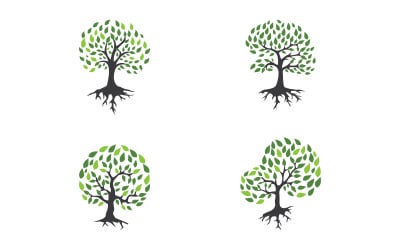 Ecology Tree vector icon illustration logo design v.17