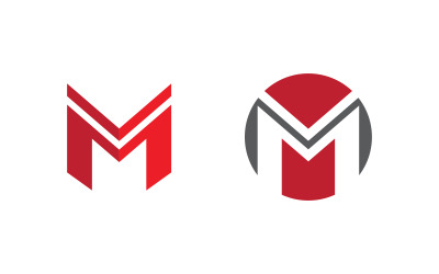 M Letter Business Concept design icon LogoTemplate v.5
