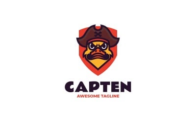 Mascot Pirate Duck Logo Design