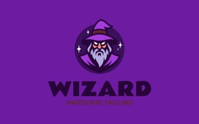 Mascot Wizard Logo Design Template