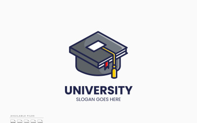 Modèle de logo universitaire vectoriel