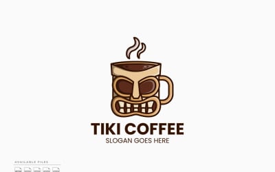 Návrh šablony loga Tiki Coffee