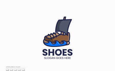 Schuhe Boot Logo Vorlage Vektor-Design