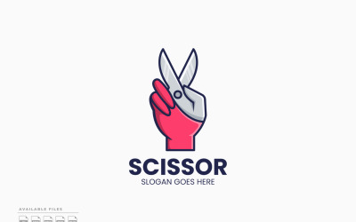 Scissor Logo Template Vector Design