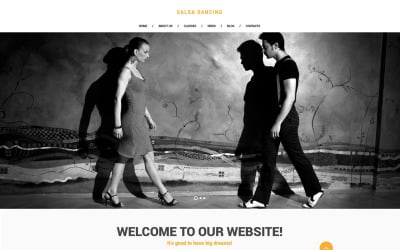Modèle de site Web de club de salsa