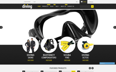 Modello Shopify Responsive #52766 "Diving Shop"