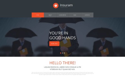 Modelo HTML do Insurance Moto CMS