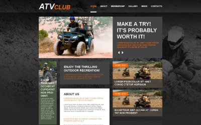 Sporty motorowe Moto CMS Szablon HTML