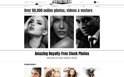 Tema WooCommerce Responsive #52740 "Photo Stock WooCommerce Theme"