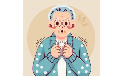 Abbildung eines älteren Mannes mit Parkinson