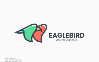 Adelaar vogel logo sjabloon vector ontwerp