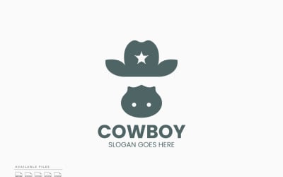 Cowboy Logo Template Vector Design