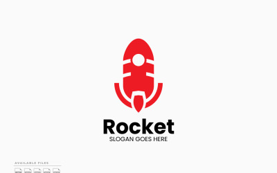 Дизайн логотипу Rocket Podcast Vector