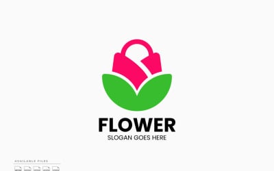 Flower Shop Logo Template Vector Design