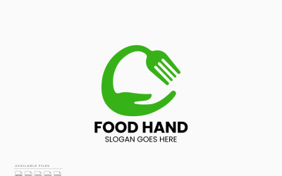 Food Hand Logo Template Vector Design