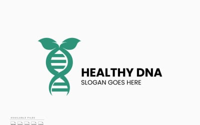 Gezond DNA-logo sjabloon vectorontwerp