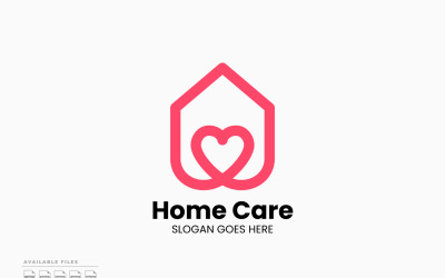 Home Care Logo Template Vector Design