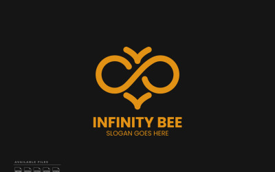 Infinity Bee Logo Template Vector Design