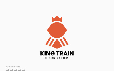 King Train Logo Template Vector Design
