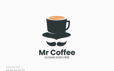 Mister Coffee Logo Template Vector Design