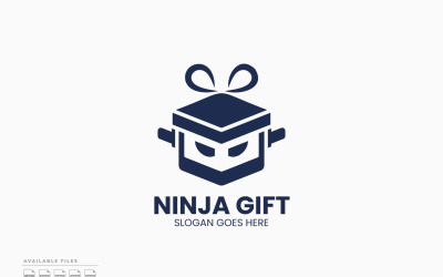 Návrh šablony vektoru loga Ninja Gift