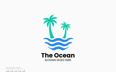 Ocean Logo Template Vector Design
