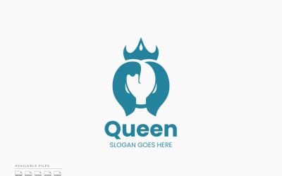 Queen Logo Template Vector Design