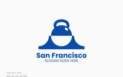 San Francisco Gym Logo Template Vector Design