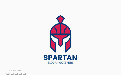 Spartan Basketball Logo Vorlage Vektordesign