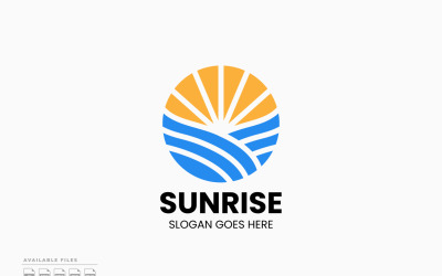 Sunrise Logo Template Vector Design