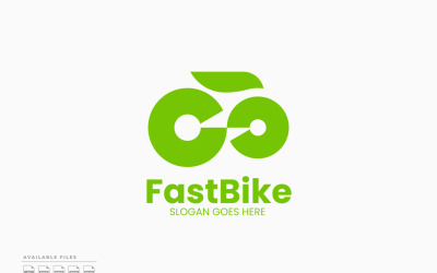 Szablon logo Fast Bike Vector Design