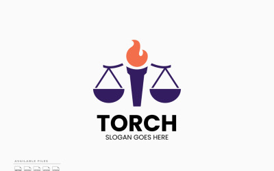 Torch 律师事务所徽标模板矢量设计