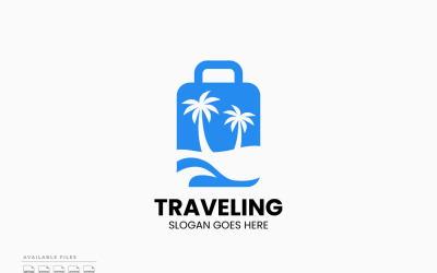 Travel Bag Logo Template Vector Design