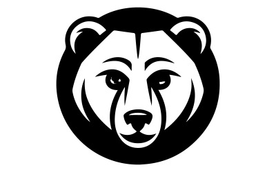 A vector logo the face of a bear