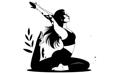 Exercise &amp;amp; Wellness vector art illustration