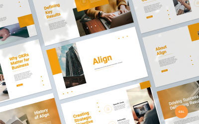 OKR (Objectives and Key Results) Presentation Google Slides Template