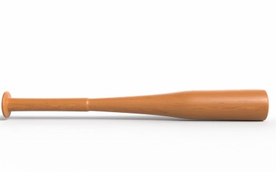 Taco de beisebol modelo 3D Lowpoly