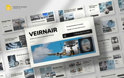 Veirnair - Airline &amp;amp; Aviation Google Slides Template