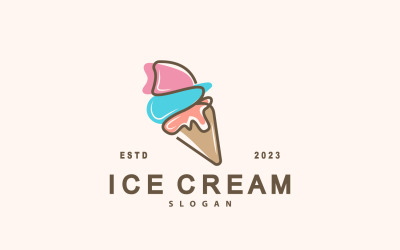 Ice Cream Logo Vector Fresh Sweet V7