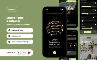 Smartiv – Шаблон дизайну інтерфейсу розумного дому