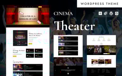 Cinéma - Thème WordPress Elementor pour théâtre et arts de la scène vintage