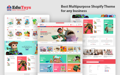 EduToys – 多功能、响应式 Shopify 主题,适用于玩具店和礼品店