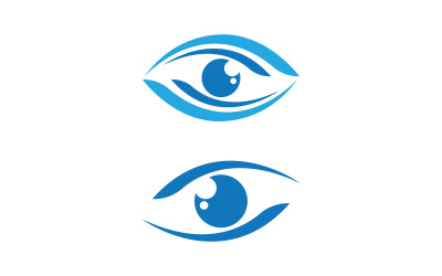 Eye clinic Healthy Care vector icon illustration design v.33