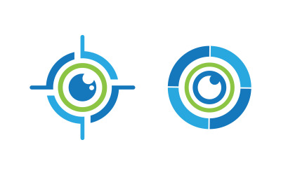 Eye clinic Healthy Care vector icon illustration design v.35