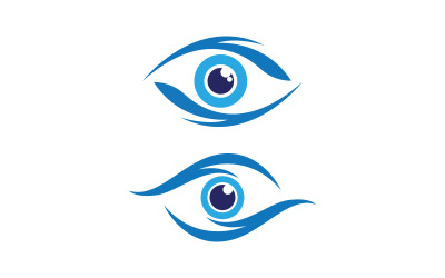 Eye clinic Healthy Care vector icon illustration design v.36