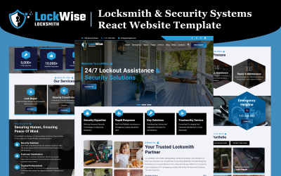 LockWise - Locksmith & Security Systems React Website Template