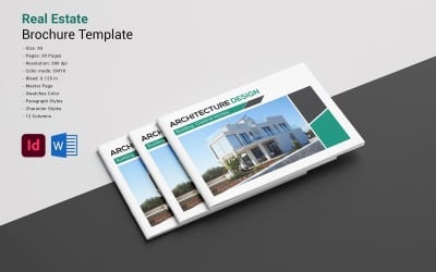 Modern Real Estate Brochure Template for Property Listings