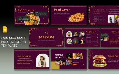 Presentación de Google Slides sobre restaurantes